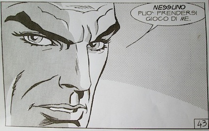 Mosaico di Diabolik disegno originale