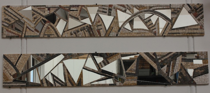 mosaic mirror, specchio a mosaico