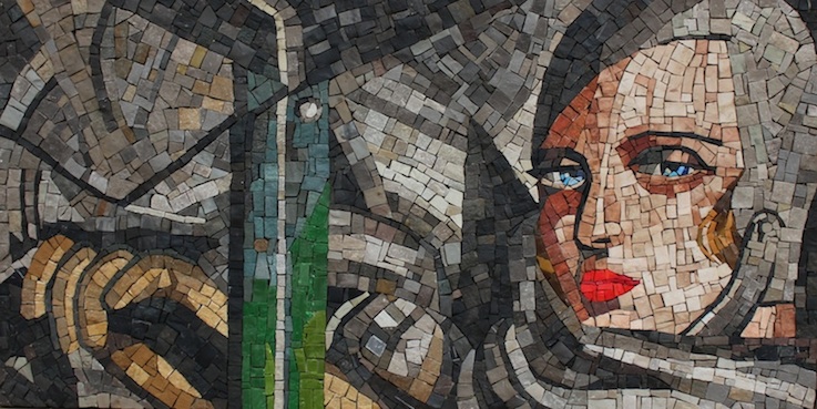 Autoritratto su Bugatti verde