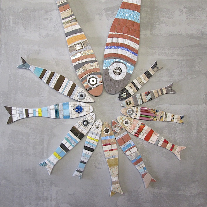 mosaic sardines