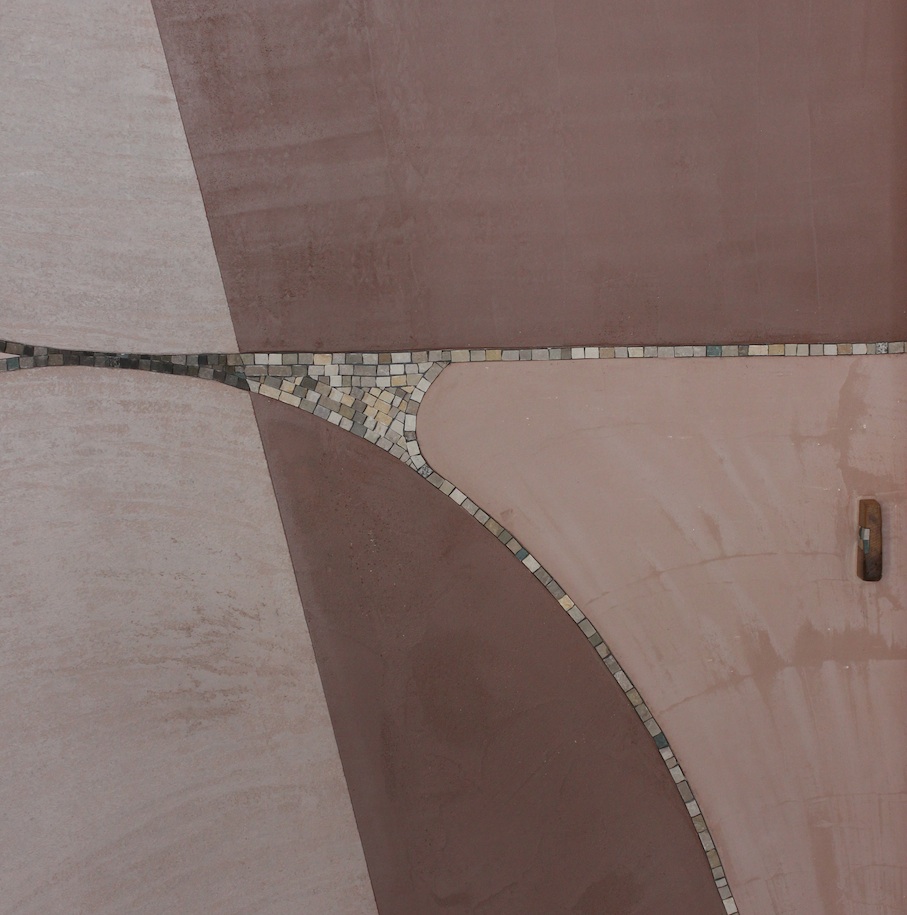 Brown, artistic door, detail