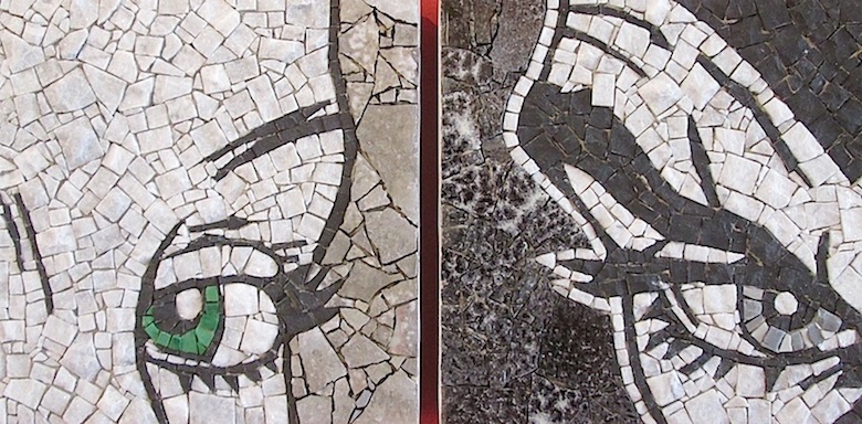 Eva e Diabolik, mosaico in due parti