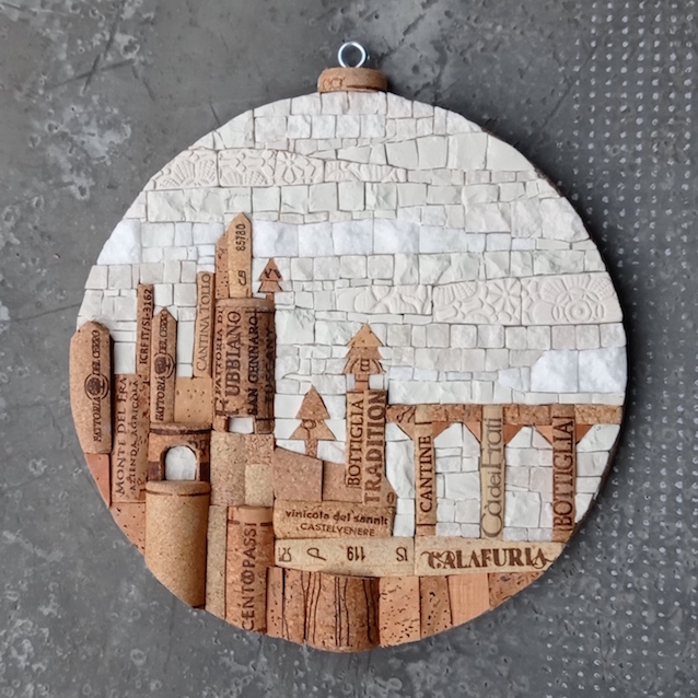 Imaginary landscape 18cm diameter