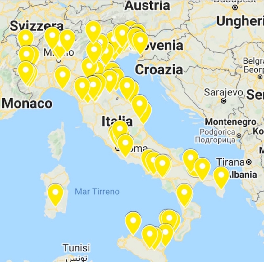 PUNTI GIALLI Verità per Giulio Regeni MAPPA INTERATTIVA