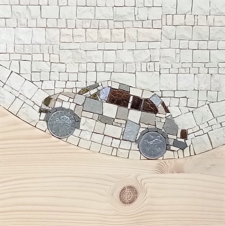 Fiat 500, mosaic car