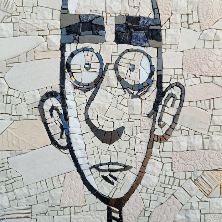 Mosaico omaggio a Zerocalcare